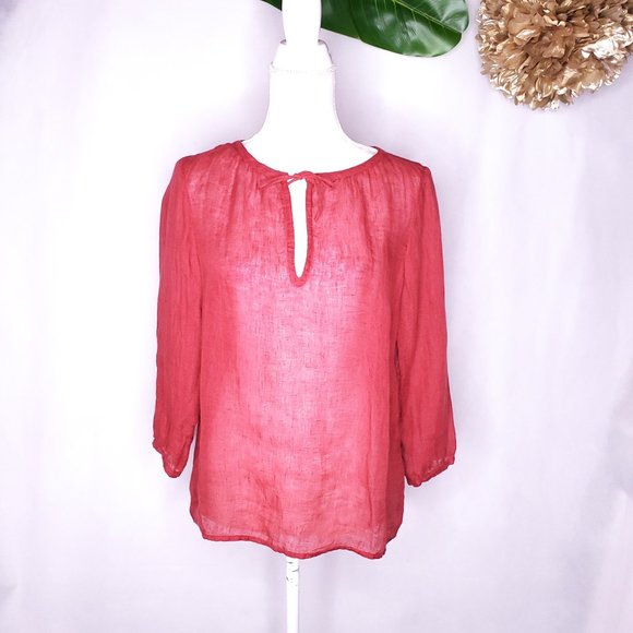 Eileen Fisher Tops - Eileen Fisher tie front long sleeve top